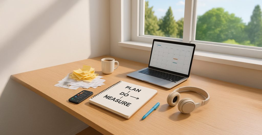 המעבר מהכאוס של פתקיות, משימות מפוזרות ורשימות אינסופיות — אל שולחן מסודר, עם תכנון, עשייה ומדידה. ככה נראה עסק שמנהל את השיווק — ולא נותן לשיווק לנהל אותו.