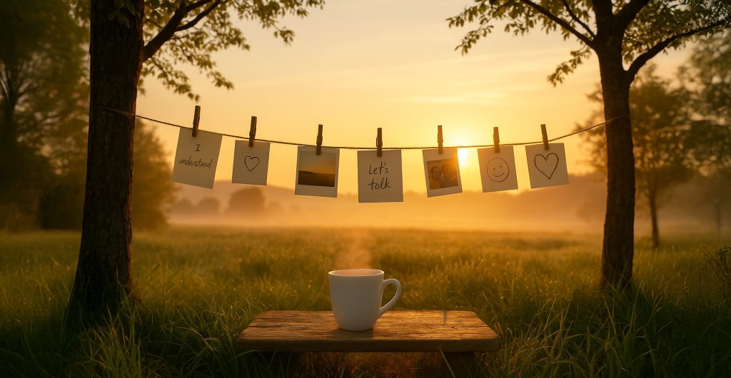 המהות של שיווק אמיתי. לא פרסומת. לא מכירה אגרסיבית. שיחה פתוחה, אנושית, שמתחילה במבט, במילה נכונה, בתחושת חיבור. ככה בונים אמון. ככה בונים שיווק שעובד.