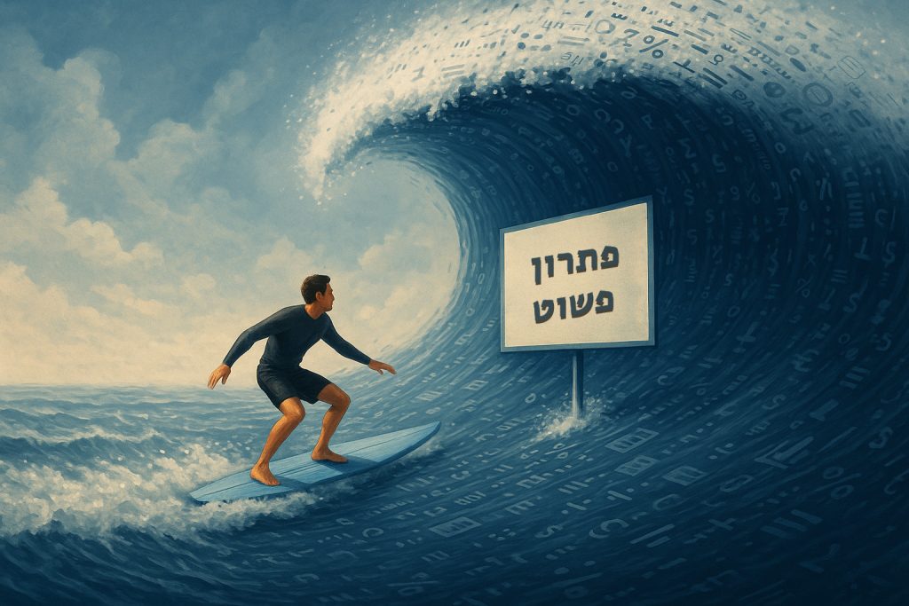 מה קורה כשהקהל שלכם טובע במידע – ואיך לזרוק לו חבל הצלה